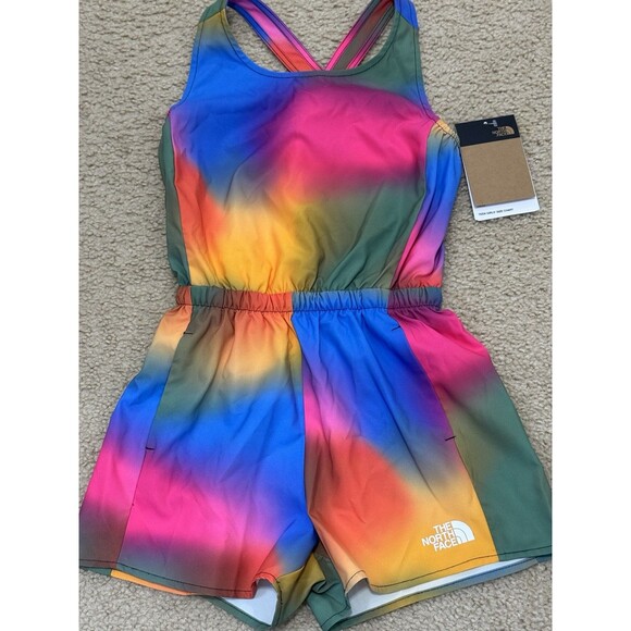 NWT The North Face Girls’ Amphibious Romper Multicolor - Picture 2 of 16
